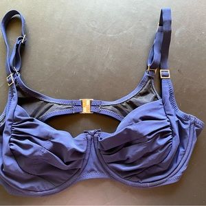 SHAN Navy bikini top